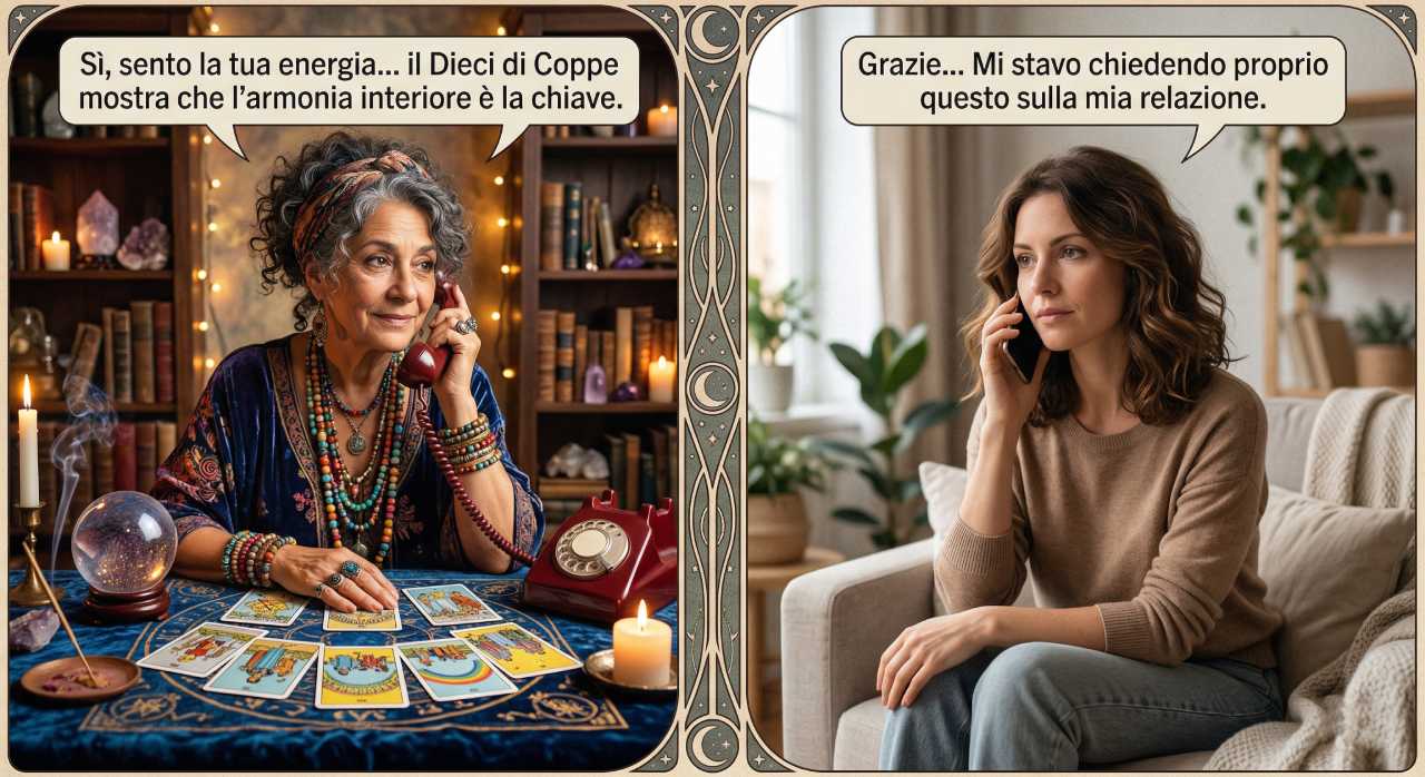 lettura tarocchi dieci di coppe, significato nei consulti
