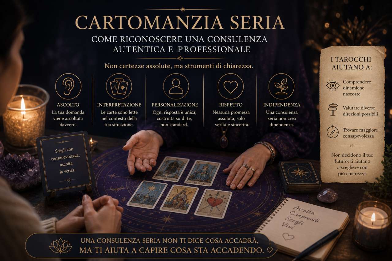 Cartomanzia seria perché scegliere un consulto professionale