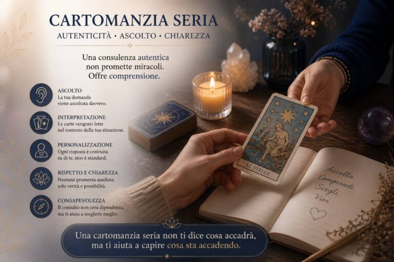Cartomanzia seria perché scegliere un consulto professionale e autentico
